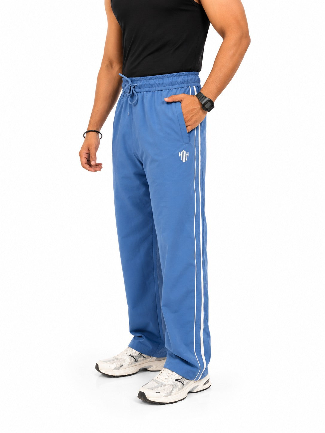 StrideX Loose Fit Track Pants (Columbia Blue)