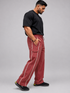 LimitLess Loose Fit Track Pants Brick Red