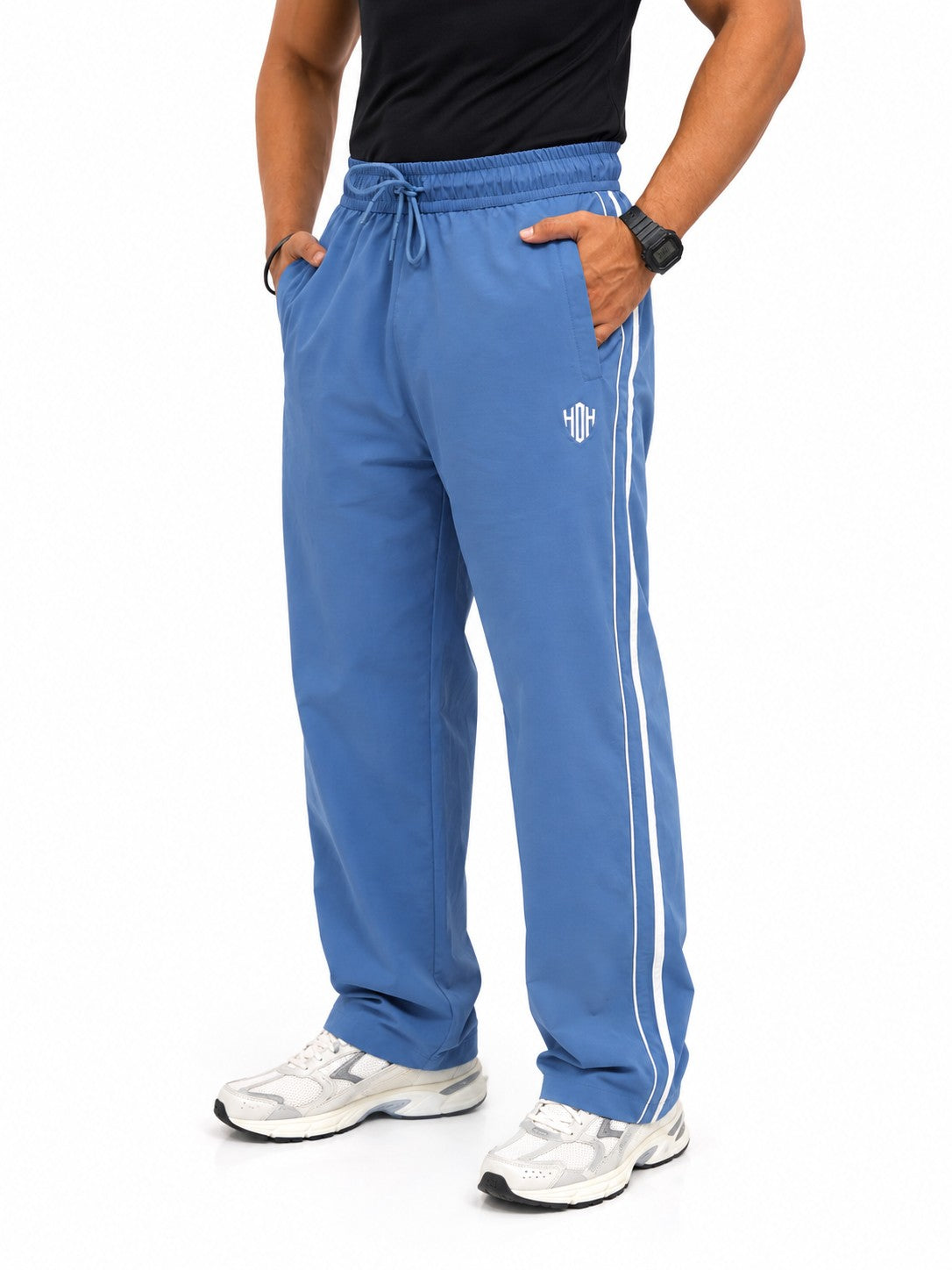 StrideX Loose Fit Track Pants (Columbia Blue)