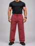 StrideX Loose Fit Track Pants (Brick Red)