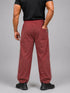 StrideX Loose Fit Track Pants (Brick Red)