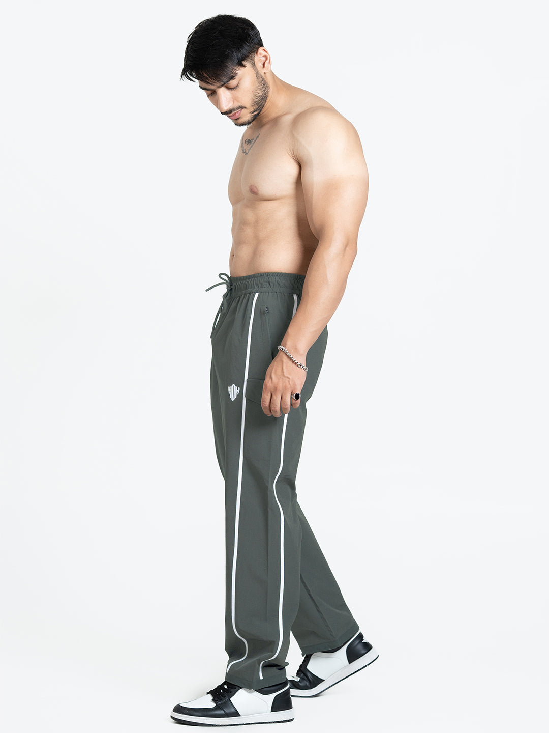 LimitLess Loose Fit Track Pants (Forest)