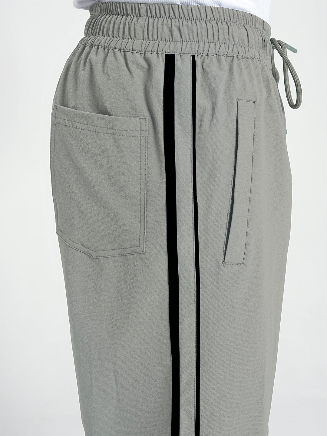 StrideX Loose Fit Track Pants (Light Grey)
