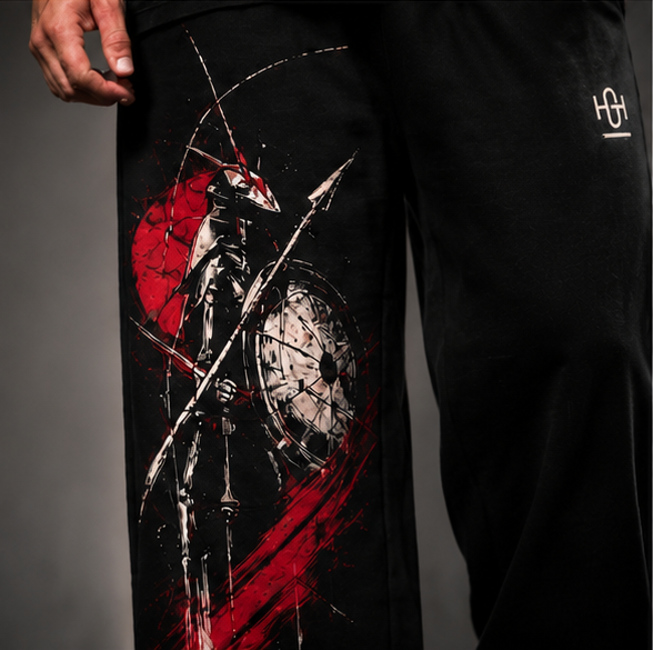 Cockroach Streetwear Loose Fit Track Pants (Black)