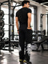 SkullBloom Loose Fit Track Pants (Black)