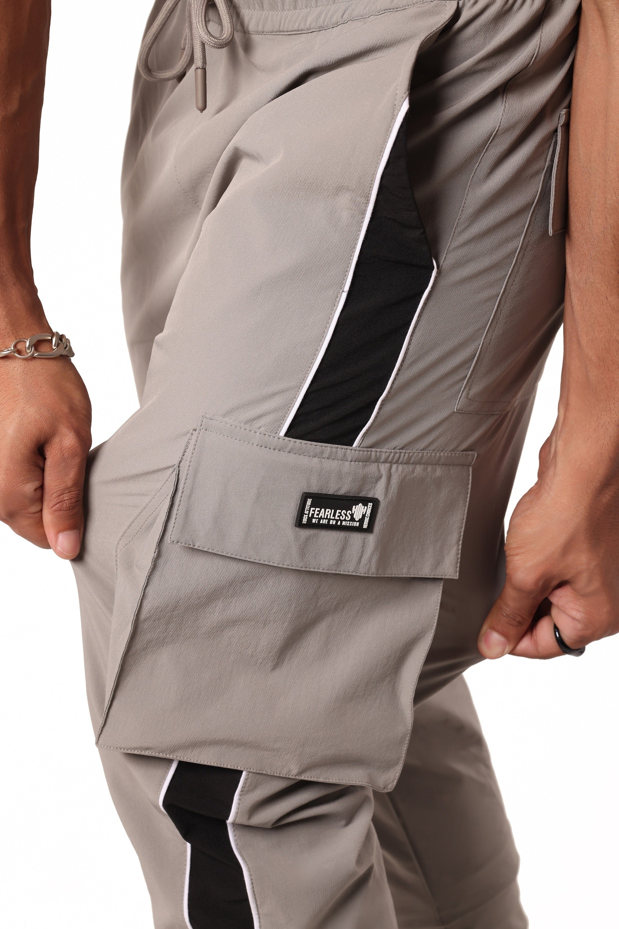 Fearless Slim Fit Cargo  (Light Grey)