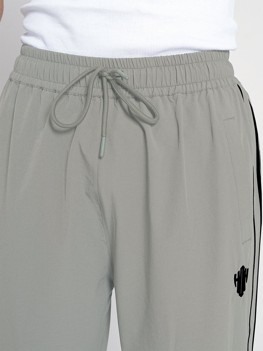 StrideX Loose Fit Track Pants (Light Grey)