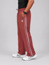 StrideX Loose Fit Track Pants (Brick Red)