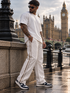StrideX Relaxed Fit Track Pants (Cannoli Cream)