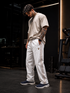 StrideX Relaxed Fit Track Pants (Cannoli Cream)