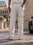 StrideX Relaxed Fit Track Pants (Cannoli Cream)