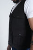 Utility Cargo Open-Front Jacket (Black)