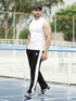 PowerX Men Mid-Rise Track Pants  (Black)