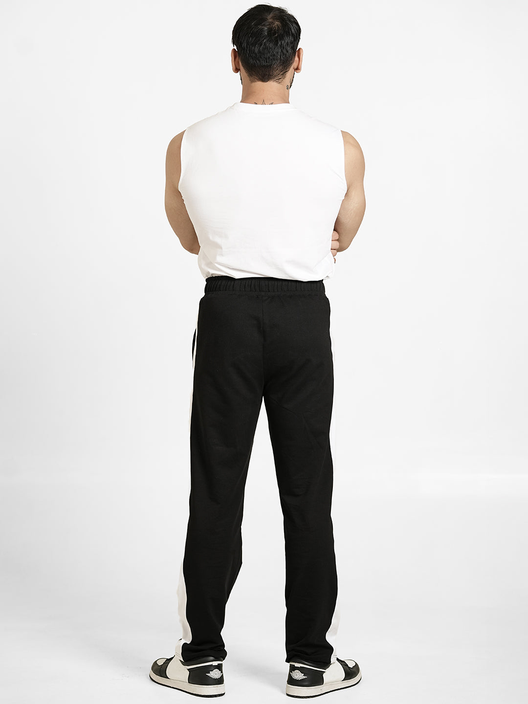 PowerX Men Mid-Rise Track Pants  (Black)