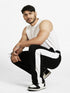 PowerX Men Mid-Rise Track Pants  (Black)