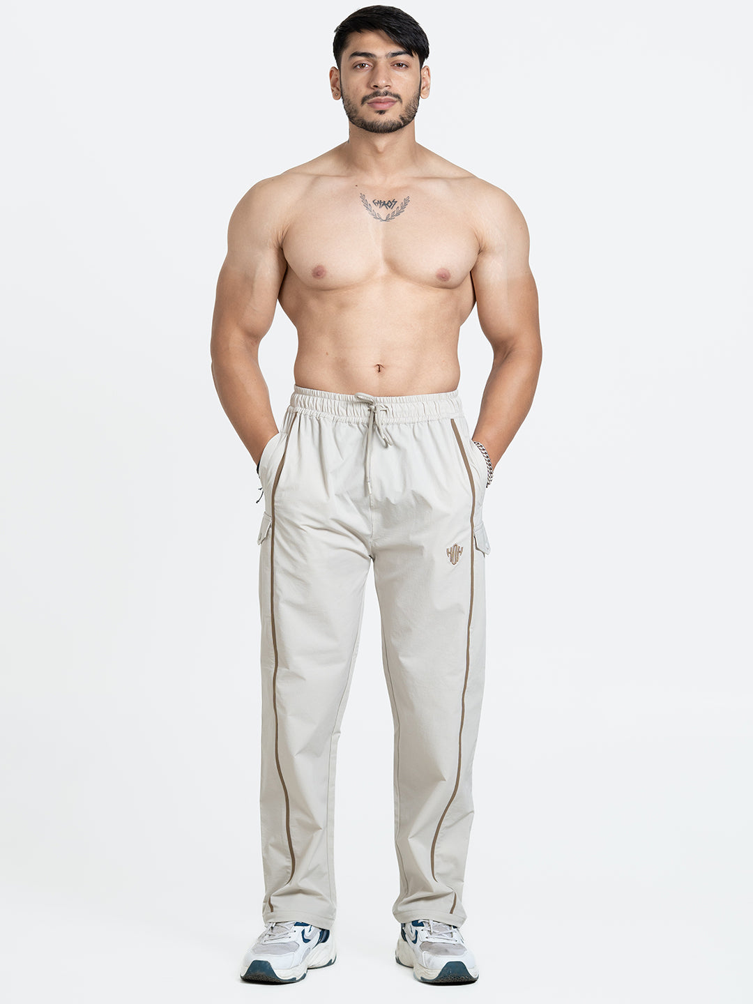 LimitLess Loose Fit Track Pants (Cannoli Cream)