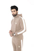 Slim Fit Tracksuit - Fawn & White