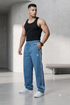 StrideX Loose Fit Track Pants (Columbia Blue)