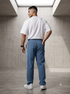 StrideX Loose Fit Track Pants (Columbia Blue)