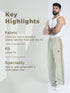StrideX Loose Fit Track Pants (Cannoli Cream)