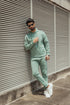 Drop Shoulder Tracksuit  - Sea Green