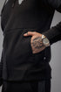 Slim Fit Tracksuit  - Black & Grey