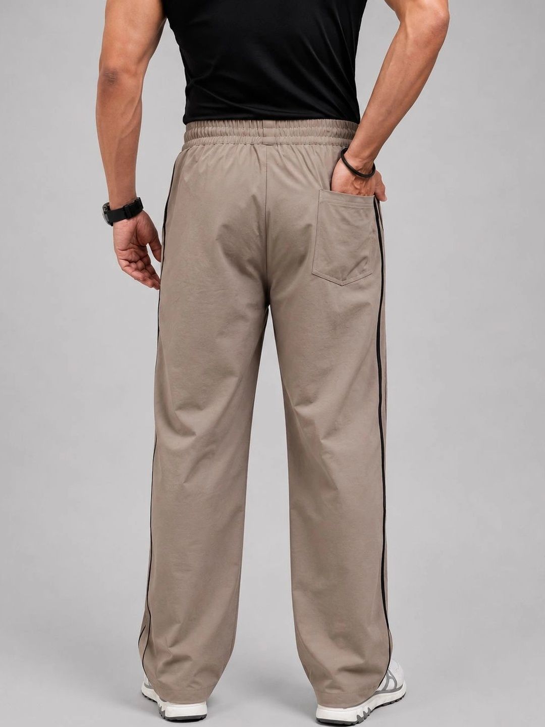 StrideX Loose Fit Track Pants (Dusty Brown)