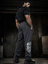 SkullBloom Loose Fit Track Pants (Grey)