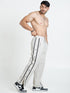 SnapFit Loose Fit Track Pants (Cannoli Cream)