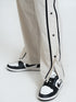 SnapFit Loose Fit Track Pants (Cannoli Cream)
