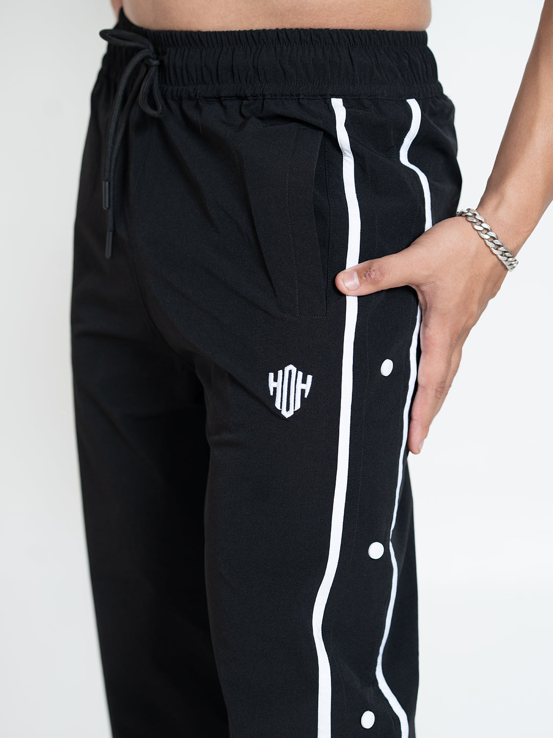 SnapFit Loose Fit Track Pants (Black) – House of Heroes