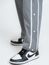 SnapFit Loose Fit Track Pants (Light Grey)