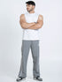 SnapFit Loose Fit Track Pants (Light Grey)