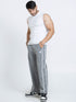 SnapFit Loose Fit Track Pants (Light Grey)