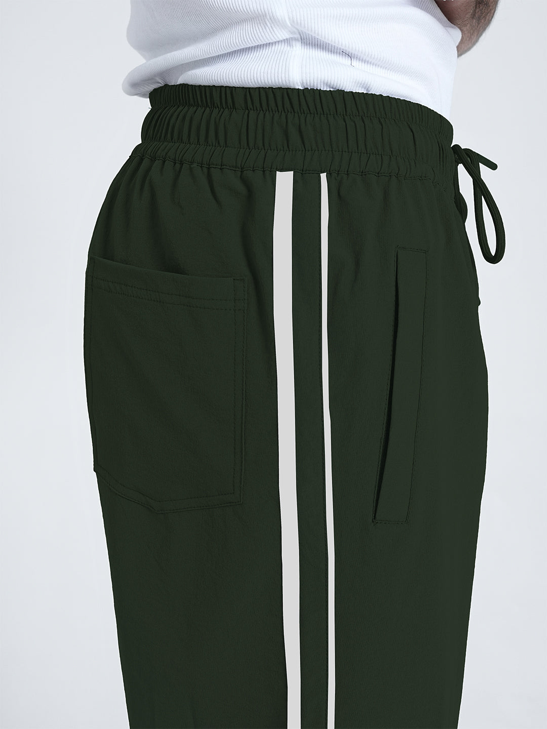 StrideX Loose Fit Track Pants (Olive)