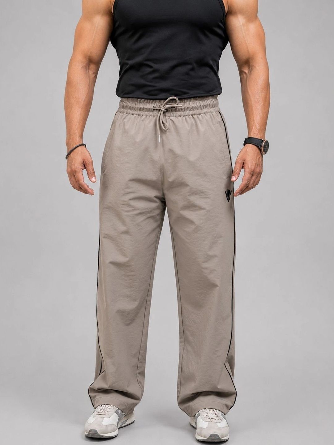 StrideX Loose Fit Track Pants (Dusty Brown)